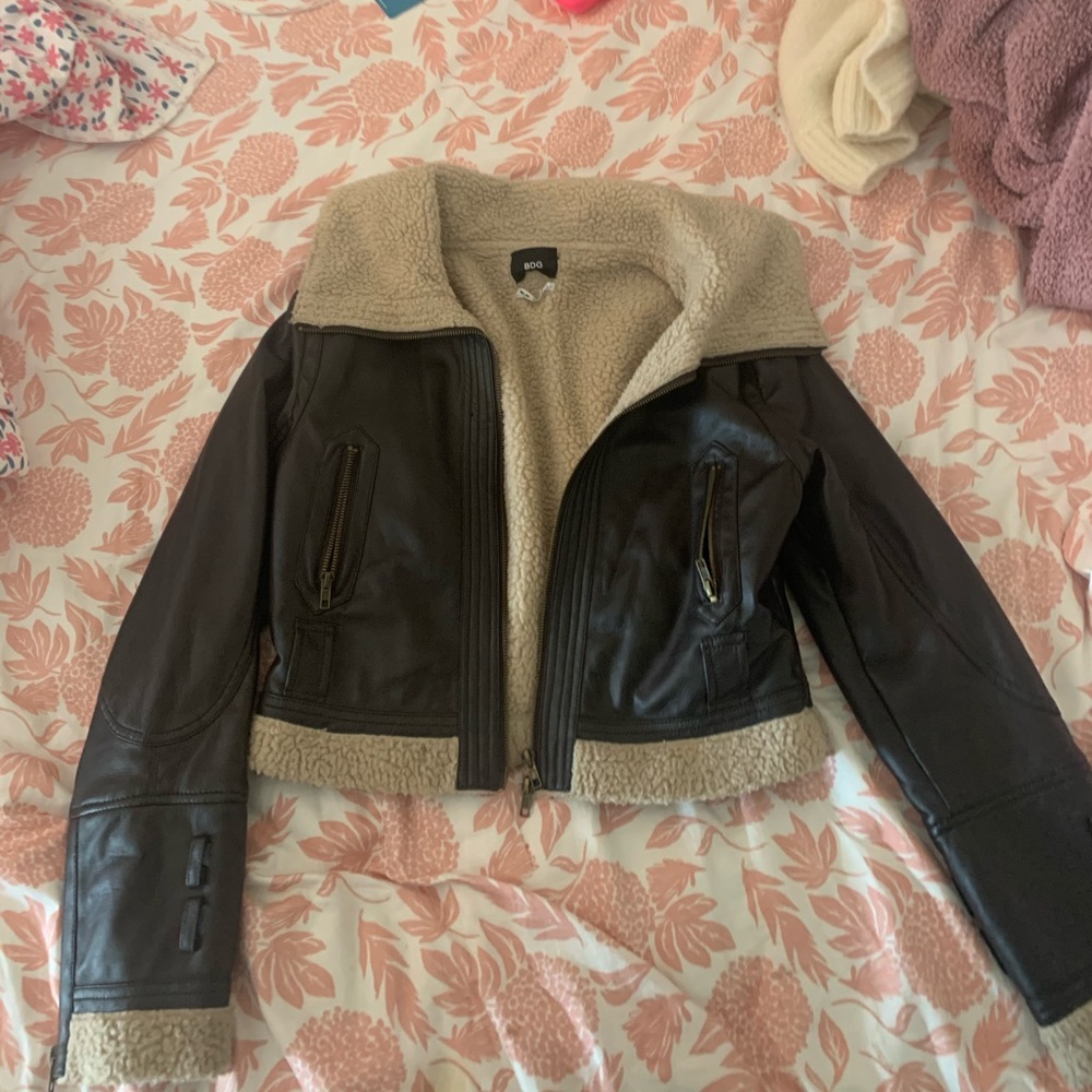 UO brown Moto jacket